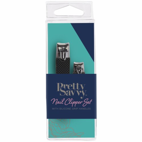 Pretty Savvy™ Nail Clipper Set with Grip Handle Perspective: front