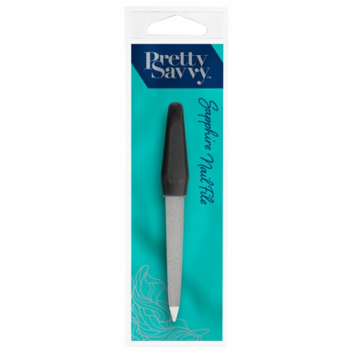 Pretty Savvy Sapphire Nail File Perspective: front