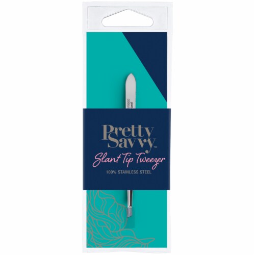 Pretty Savvy™ Slant Tip Tweezer Perspective: front