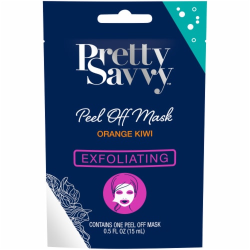 Pretty Savvy Exfoliating Orange Kiwi Peel Off Mask Perspective: front