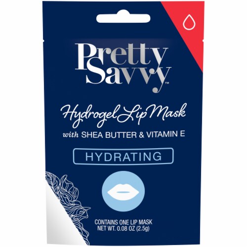 Pretty Savvy™ Hydrating Hydrogel Lip Mask with Shea Butter & Vitamin E Perspective: front