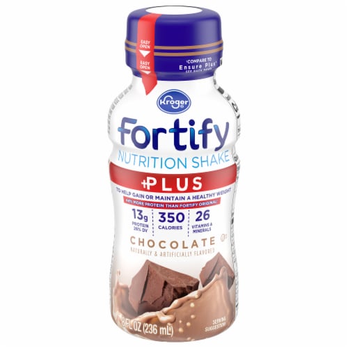 Kroger® Fortify Plus Chocolate Nutrition Shake Perspective: front
