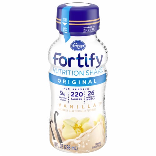 Kroger® Fortify Original Vanilla Nutrition Protein Shake, 6 bottles / 8 fl  oz - Food 4 Less