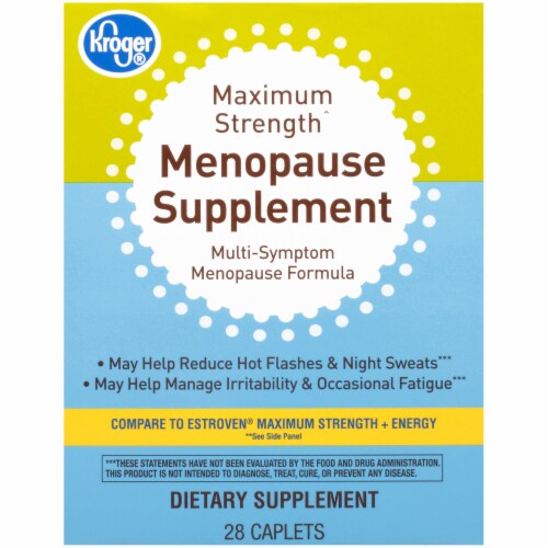 Kroger® Maximum Strength Menopause Supplement Caplets Perspective: front