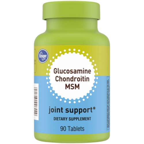Kroger® Glucosamine Chondroitin MSM Joint Support Supplement Tablets Perspective: front