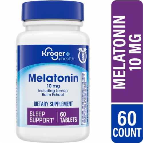 Kroger® Melatonin Tablets 10mg Perspective: front