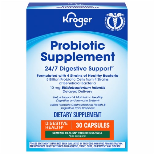 Kroger® Probiotic Daily Supplement Perspective: front
