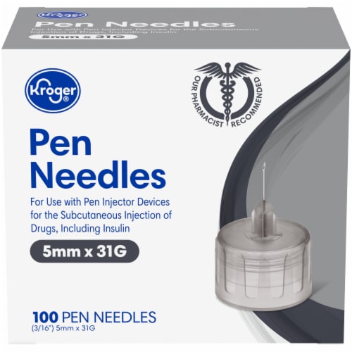 Kroger® 5mm x 31G Pen Needles Perspective: front