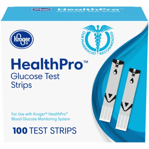 Kroger® HealthPro Glucose Test Strips Perspective: front