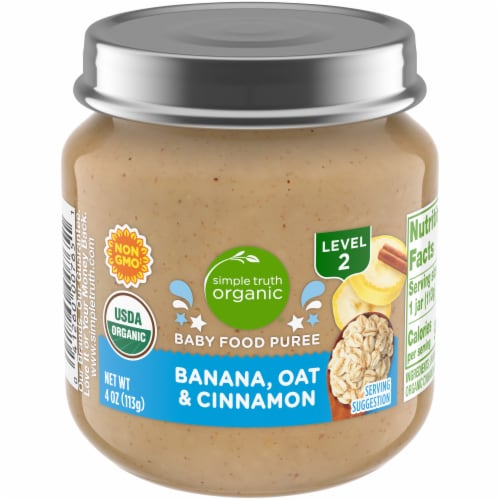 Simple Truth Organic® Banana Oat & Cinnamon Stage 2 Baby Food Perspective: front