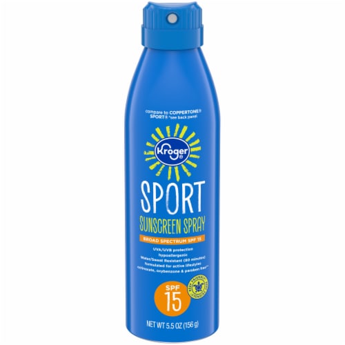 Kroger® Sport Sunscreen Spray SPF 15 Perspective: front