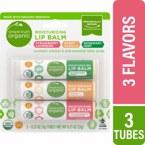 Smple Truth Organic™ Moisturizing Lip Balm Variety Pack Perspective: front