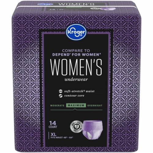 Kroger® Women's XL Maximum Absorbency Underwear Perspective: front
