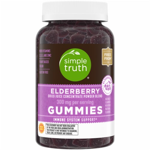 Simple Truth® Elderberry Gummies 300mg Perspective: front