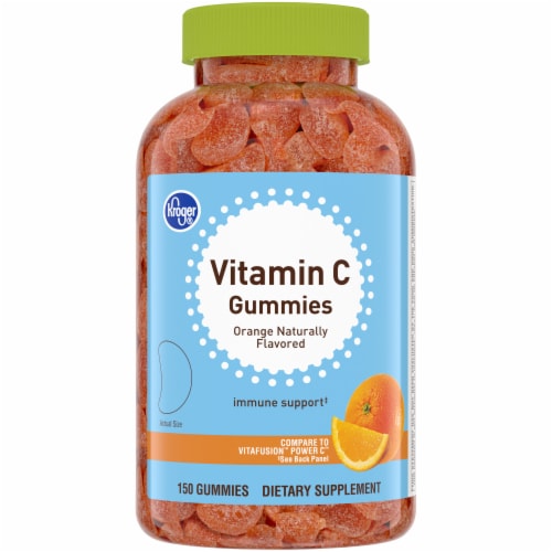 Kroger® Adult Vitamin C Orange Flavor Gummies 282mg Perspective: front