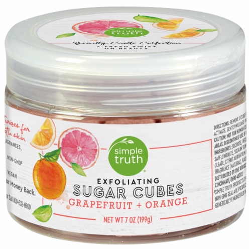 Simple Truth® Beauty Crate Grapefruit & Orange Exfoliating Sugar Cubes Perspective: front
