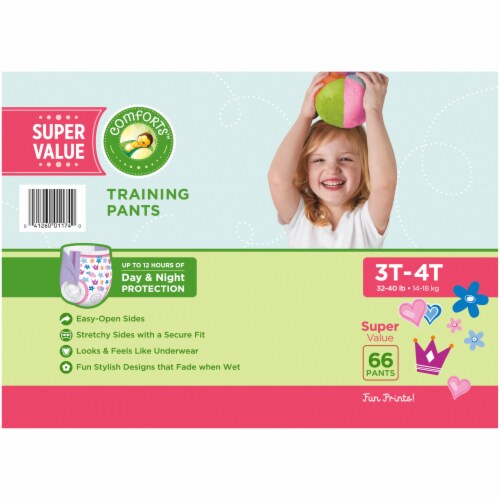 Comforts™ For Toddler Day & Night Training Pants Girls 3T-4T (30-40 lbs), 66  count - Harris Teeter