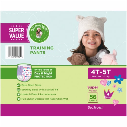 Comforts™ For Toddler Day & Night Training Pants Girls 4T-5T (37+ lbs), 56  count - Food 4 Less