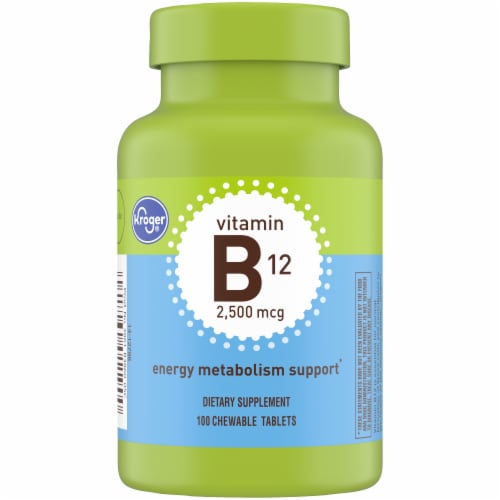 Kroger® Vitamin B12 Energy Metabolism Support 2500mcg Perspective: front