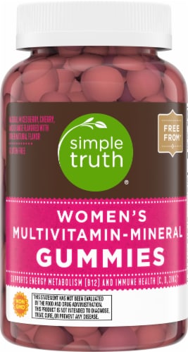 Simple Truth® Women's Multivitamin Gummies Mixed Berry Cherry & Orange Perspective: front