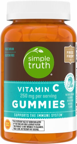 Simple Truth® Vitamin C Gummies Orange 250mg Perspective: front
