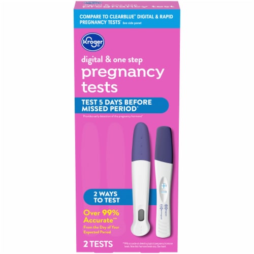 Kroger® Digital One-Step Pregnancy Test Perspective: front