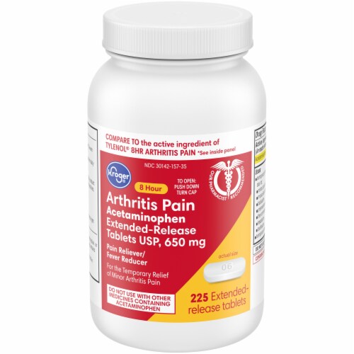 Kroger® Arthritis Pain Relief Acetaminophen Extended-Release Tablets 650mg Perspective: front