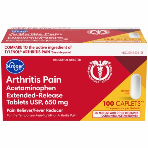 Kroger® Arthritis Pain Relief Extended-Release Caplets Perspective: front