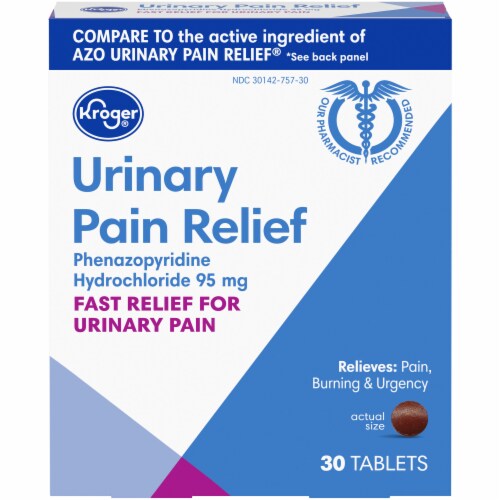 Kroger® Urinary Pain Relief Tablets Perspective: front