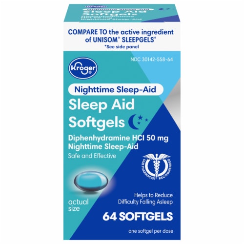Kroger® Sleep Aid Softgels Perspective: front