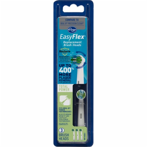 Kroger EasyFlex Total Power Replacement Brush Heads Perspective: front