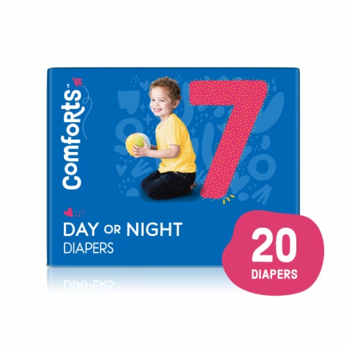 Comforts™ Day or Night Baby Diapers Size 7 (41+ lbs), 20 count - Fry's Food  Stores