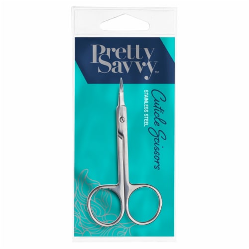 Pretty Savvy™ Stainless Steel Cuticle Scissors Perspective: front