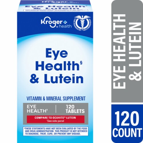 Kroger® Eye Health & Lutein Tablets Perspective: front