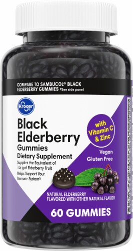 Kroger® Black Elderberry Gummies Perspective: front