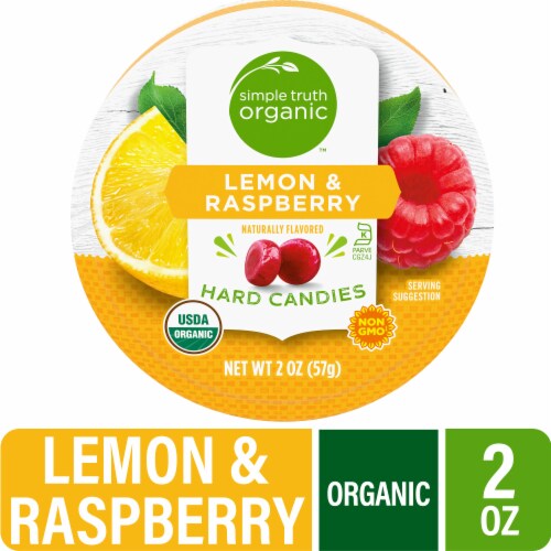 Simple Truth Organic® Lemon and Raspberry Hard Candy Tin Perspective: front