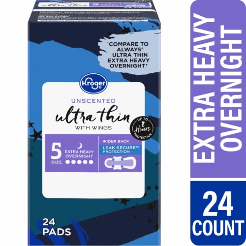 Kroger® Ultra Thin Extra Heavy Overnight Pad, 24 ct - Fry's Food Stores