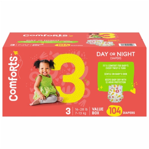 Comforts diapers shop size 3