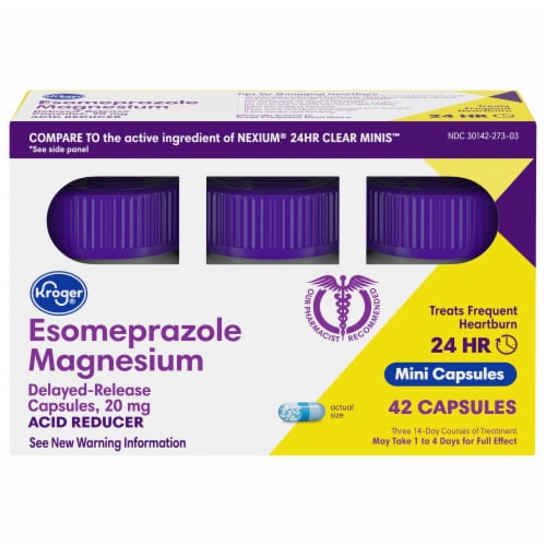 Kroger® Esomeprazole Magnesium Mini Capsules Perspective: front
