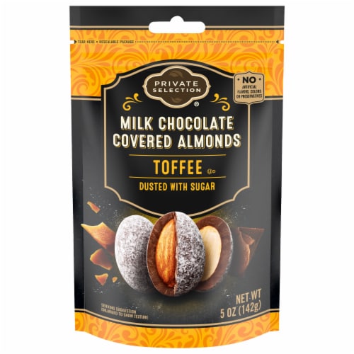 Private Selection® Milk Chocolate Toffee Almonds Perspective: front