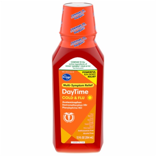Kroger® Day Time Cold and Flu Liquid Relief Medicine Perspective: front