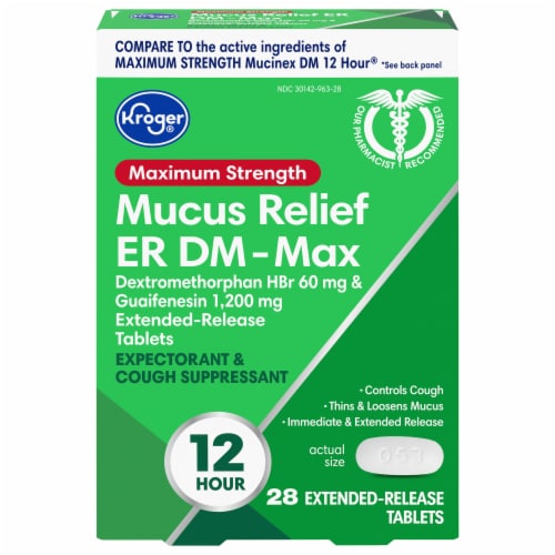 Kroger® Maximum Strength Mucus Relief ER DM- Max Medicine Perspective: front