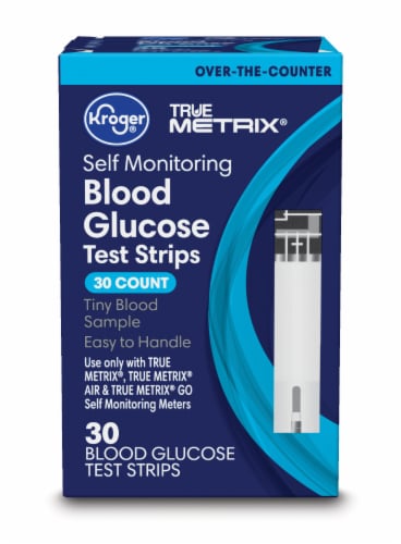 Kroger® True Metrix Self-Monitoring Blood Glucose Test Strips Perspective: front