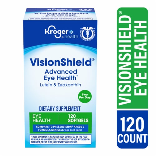 Kroger® VisionShield® Lutein & Zeaxanthin Softgels Perspective: front