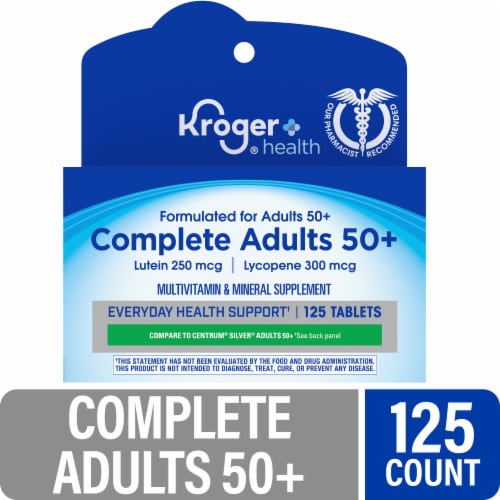 Kroger® Complete Multivitamin Multimineral Supplement Perspective: front