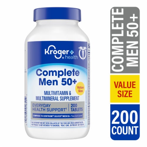 Kroger® Complete Men 50+ Everyday Health Support Multivitamin Perspective: front
