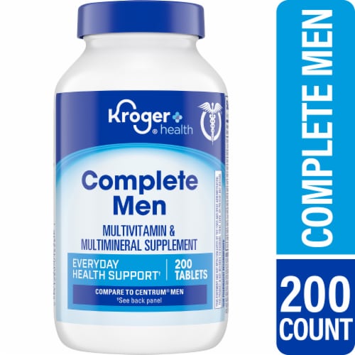 Kroger® Complete Men Everyday Health Support Multivitamin Perspective: front