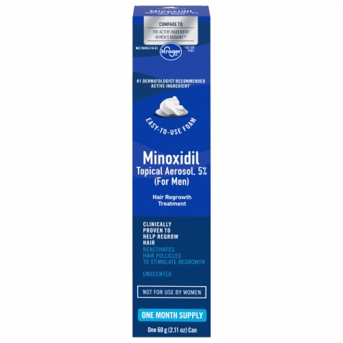 Kroger® 5% Men's Minoxidil Hair Treatment Perspective: front