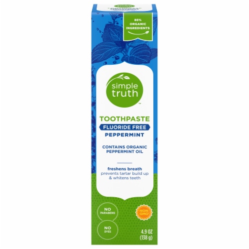 Simple Truth™ Toothpaste Peppermint Fluoride Free Formula Perspective: front