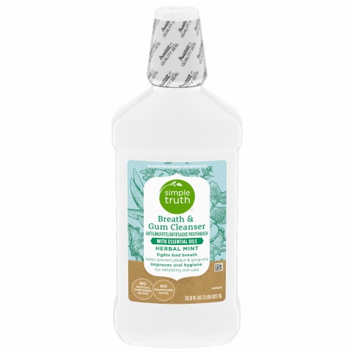 Simple Truth™ Herbal Mint Breath & Gum Cleanser Mouthwash Perspective: front